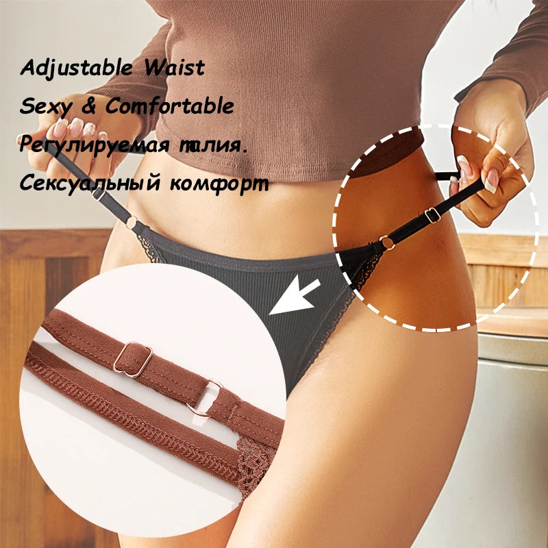 5-pack cotton thong panties