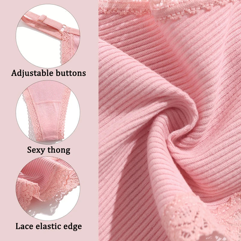 5-pack cotton thong panties