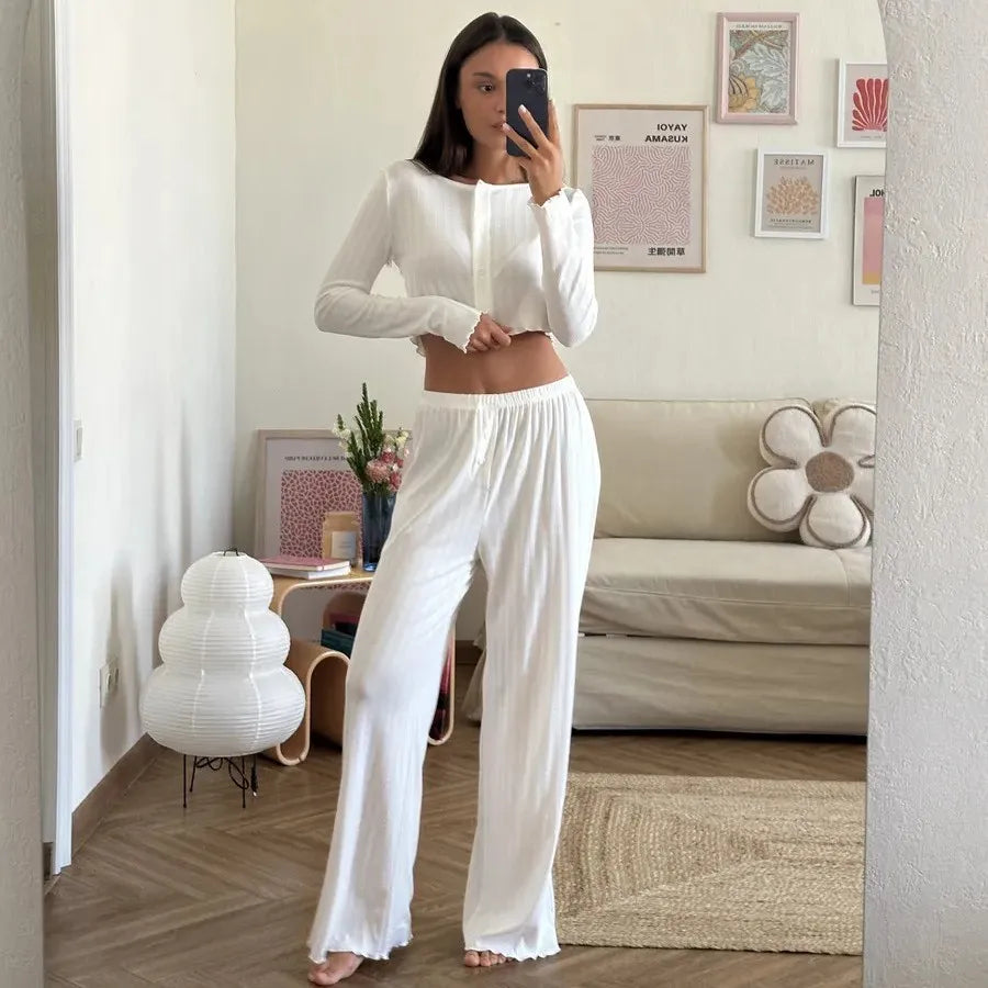 Women's long-leg pajama set
