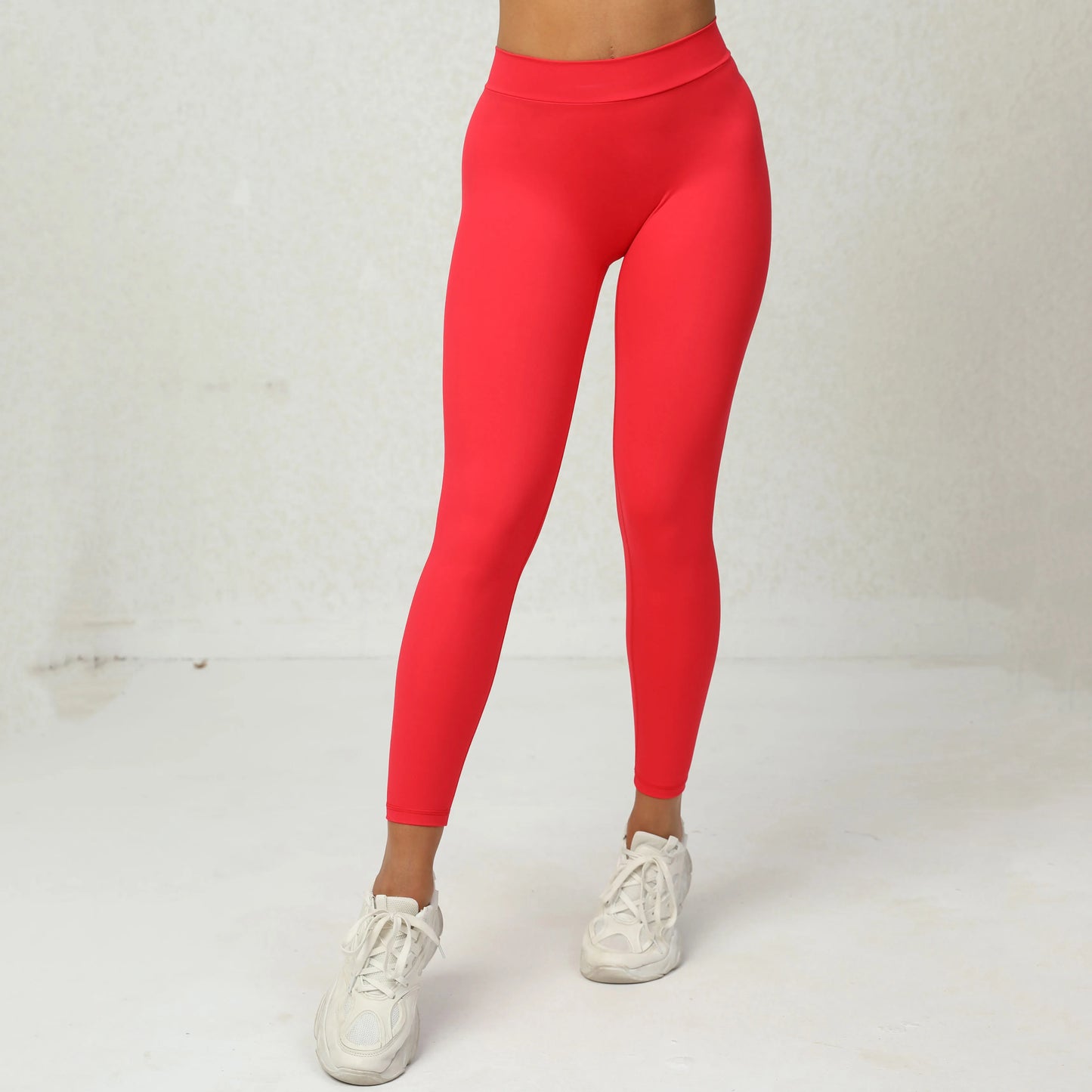 Women's V-neck scrunch sports leggings