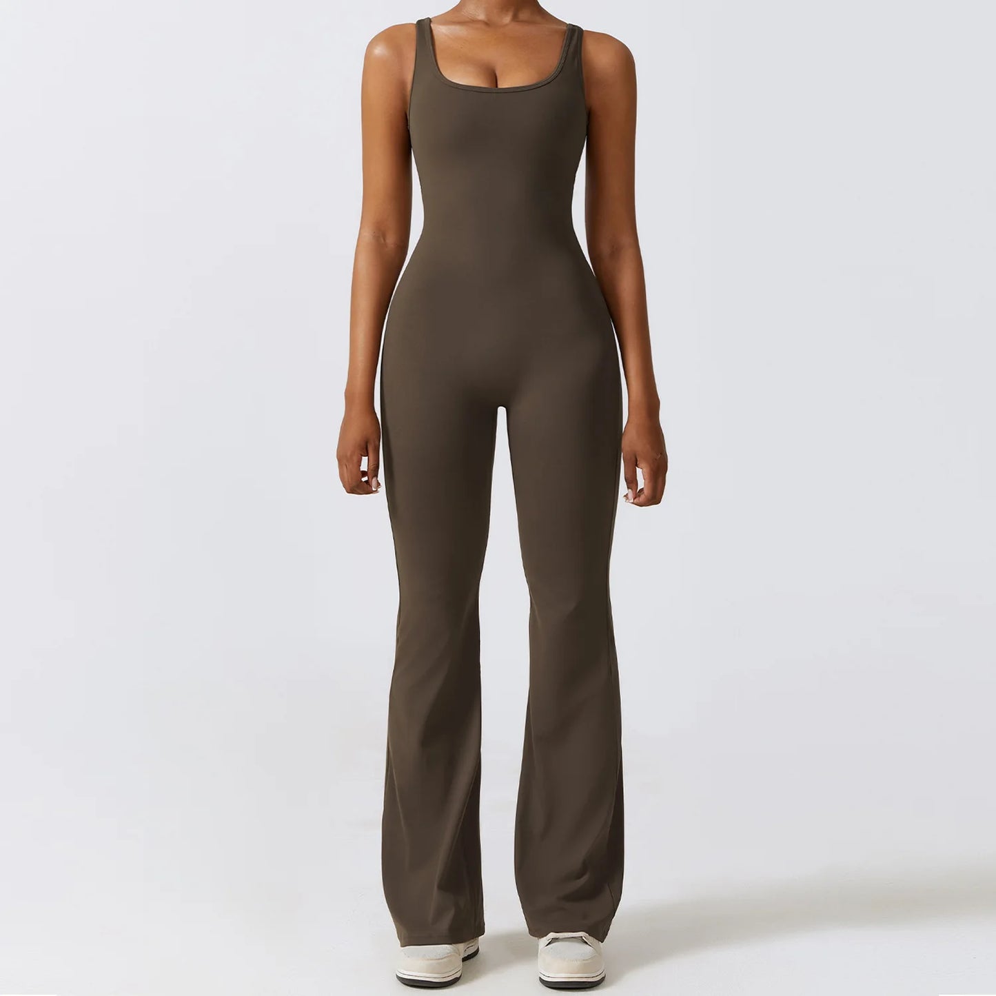 Women's new workout and yoga jumpsuit - flexible sports bodysuit