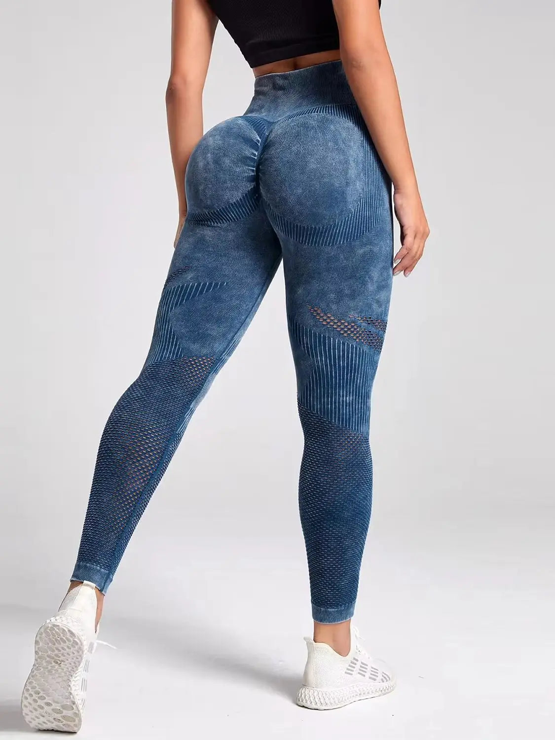 Women's high-waisted detailed sports leggings