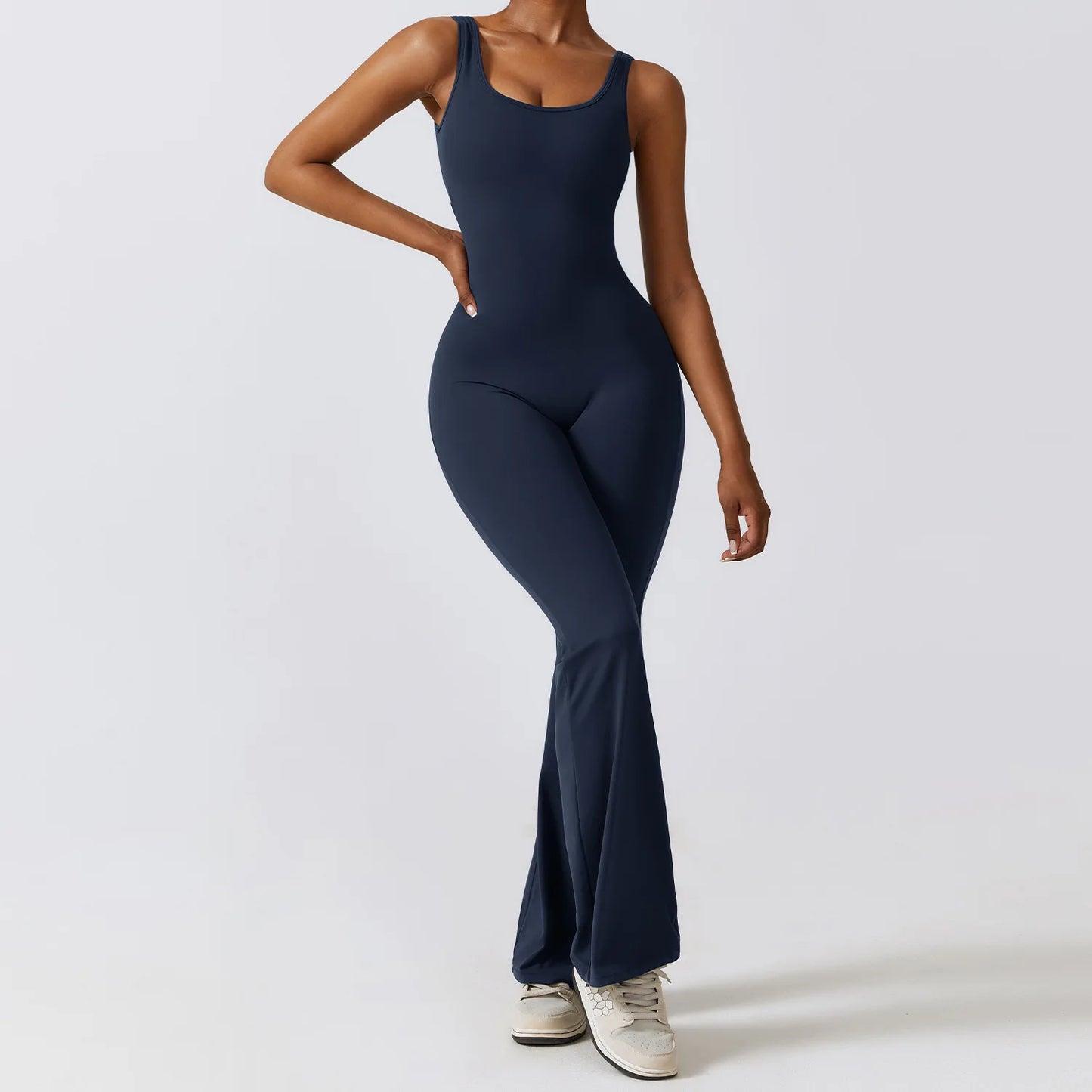 Women's new workout and yoga jumpsuit - flexible sports bodysuit