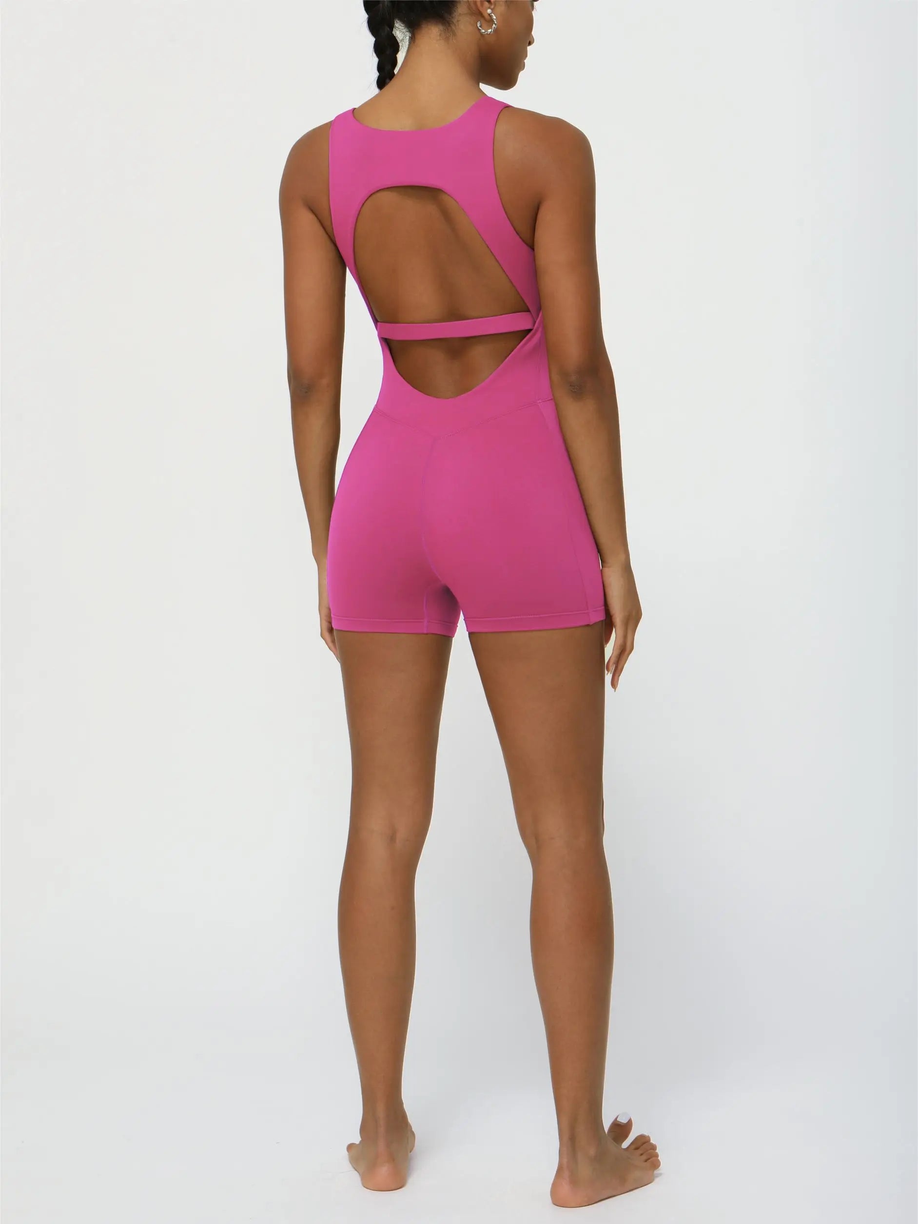 Women's open-back yoga jumpsuit - summer model
