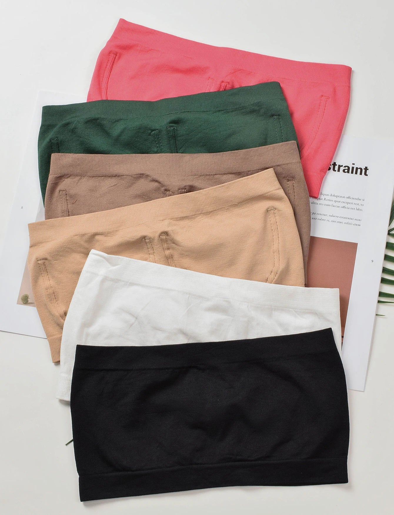 Strapless bandeau bras
