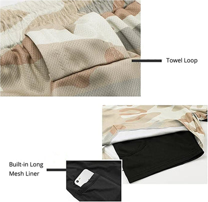 Miesten juoksushortsit 2-in-1