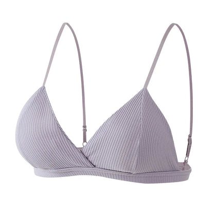 Naisten puuvillainen push up -bralette