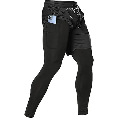 Miesten urheiluhousut 2-in-1
