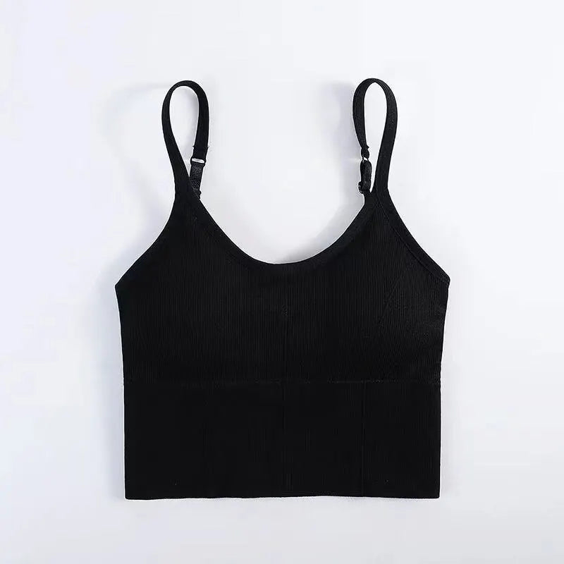 Breathable Fitness Shirt-Seamless Yoga Bra 