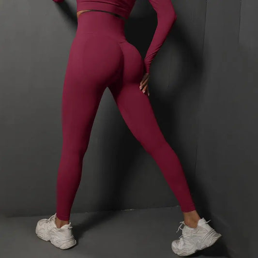 Naisten saumattomat push-up leggingsit