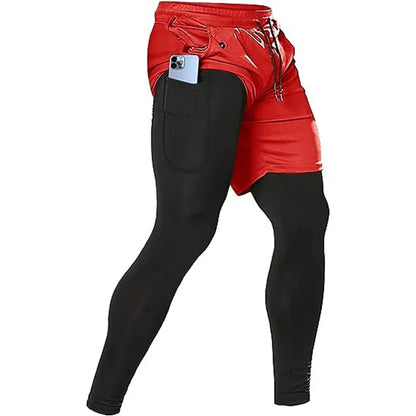 Miesten urheiluhousut 2-in-1