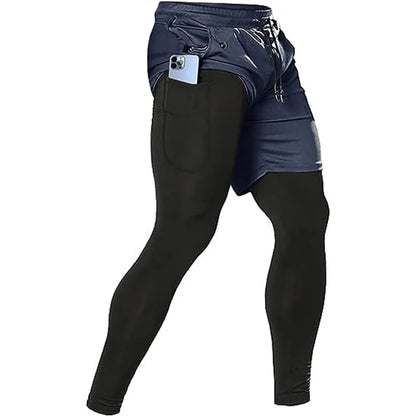 Miesten urheiluhousut 2-in-1