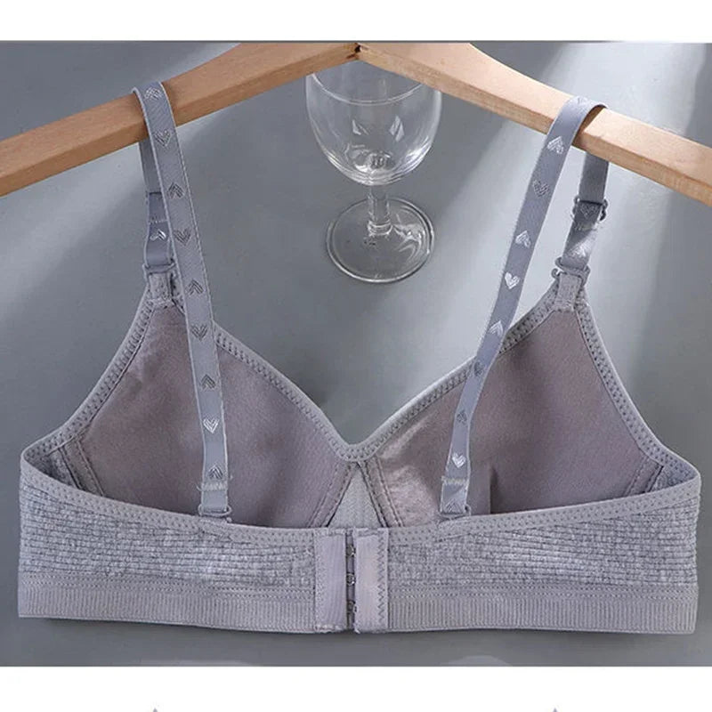Cotton wireless sports bras