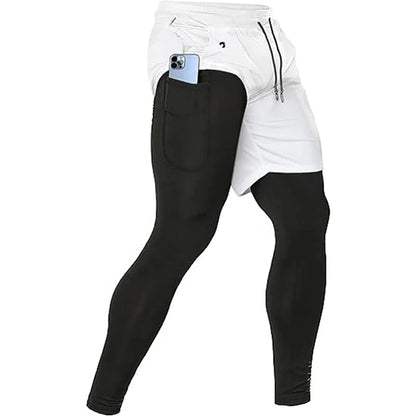 Miesten urheiluhousut 2-in-1