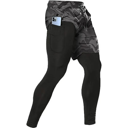 Miesten urheiluhousut 2-in-1