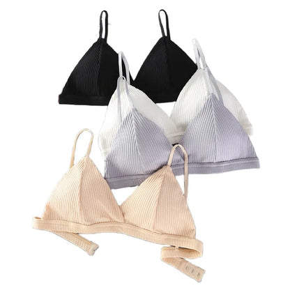 Naisten puuvillainen push up -bralette