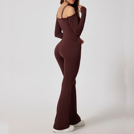 Naisten leveälahkeinen jumpsuit
