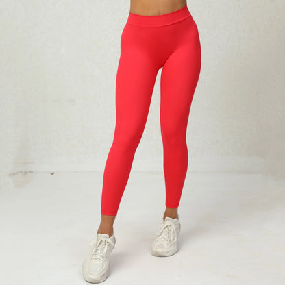 Women's V-neck scrunch sports leggings