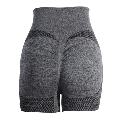 Naisten korkeavyötäröiset treenileggingsit, shortsimalli