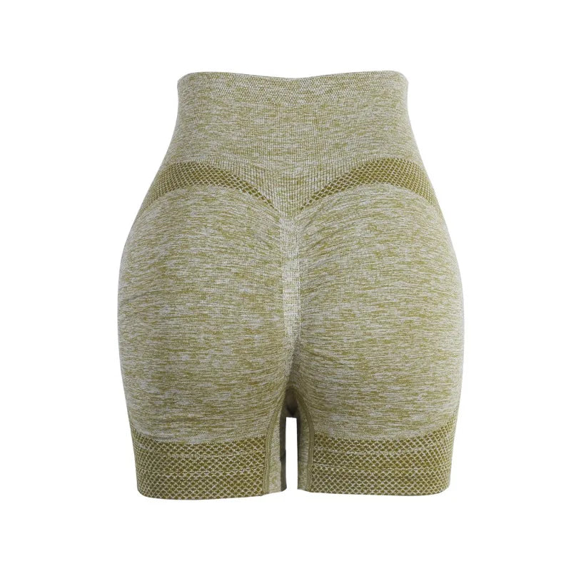 Women's high-waisted workout leggings, shorts style 