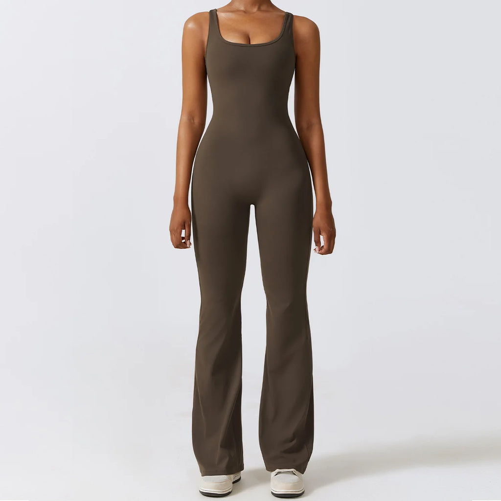 Women's new workout and yoga jumpsuit - flexible sports bodysuit 