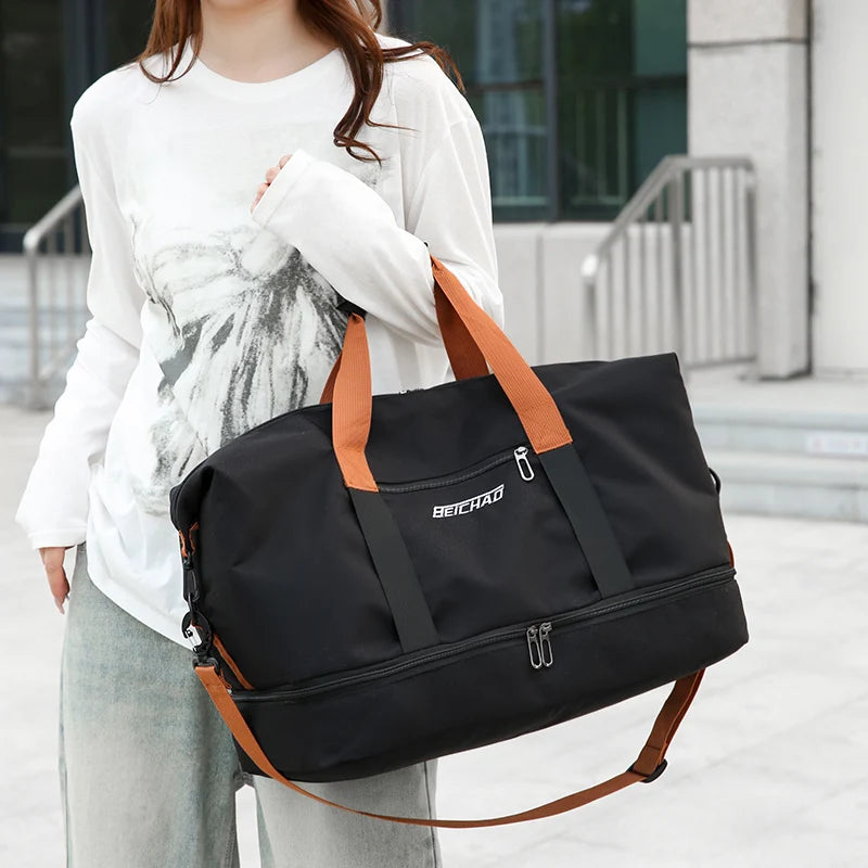 Spacious sports and travel bag