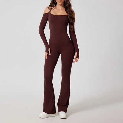 Naisten leveälahkeinen jumpsuit