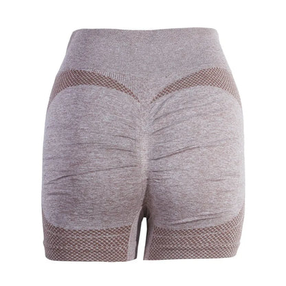 Naisten korkeavyötäröiset treenileggingsit, shortsimalli