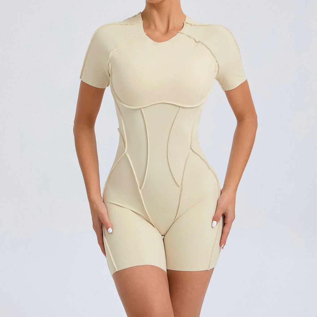 Women's short workout outfit – Open back