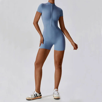 Naisten lyhytlahkeinen jumpsuit