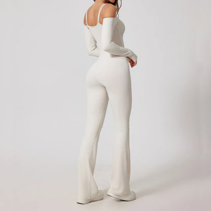 Naisten leveälahkeinen jumpsuit