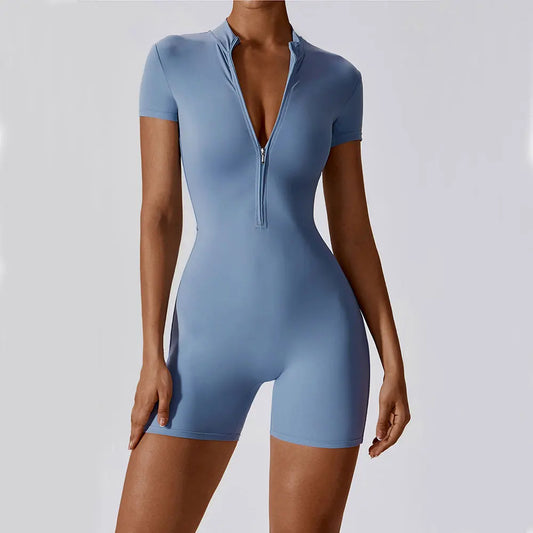 Naisten lyhytlahkeinen jumpsuit