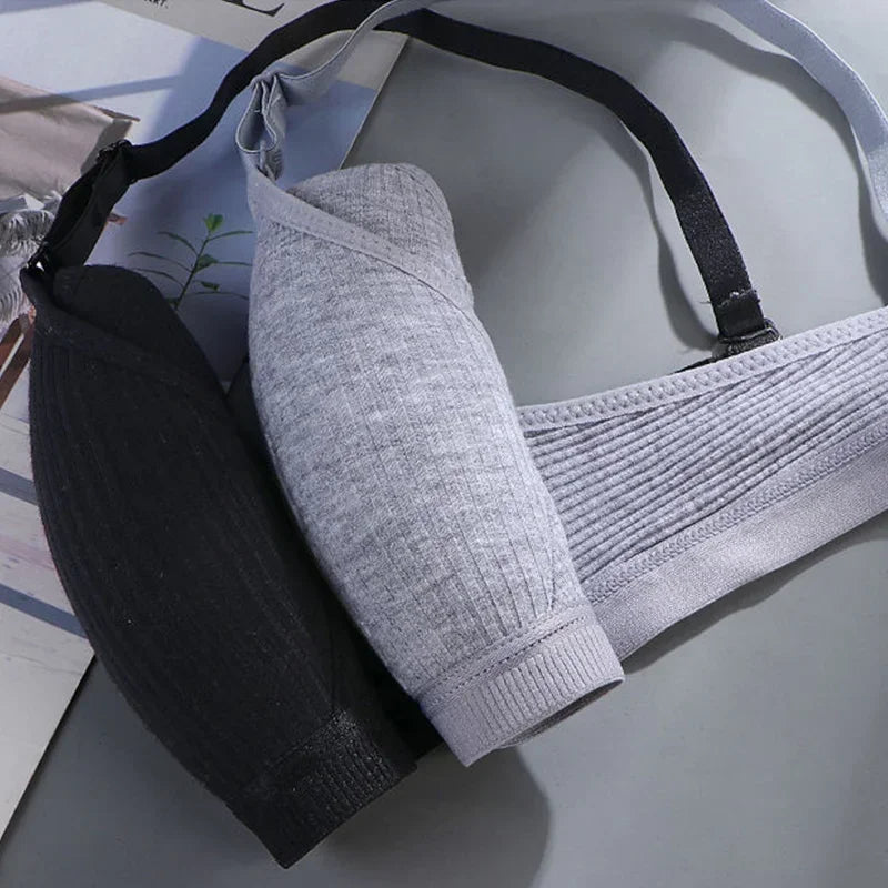Cotton wireless sports bras