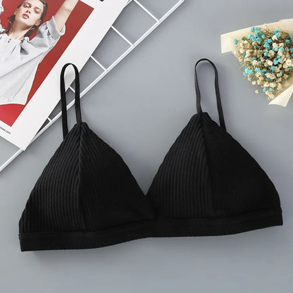 Naisten puuvillainen push up -bralette