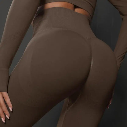 Naisten saumattomat push-up leggingsit