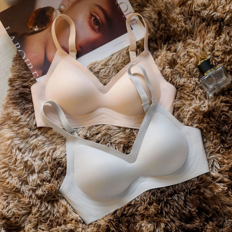 Non-wired push-up bras