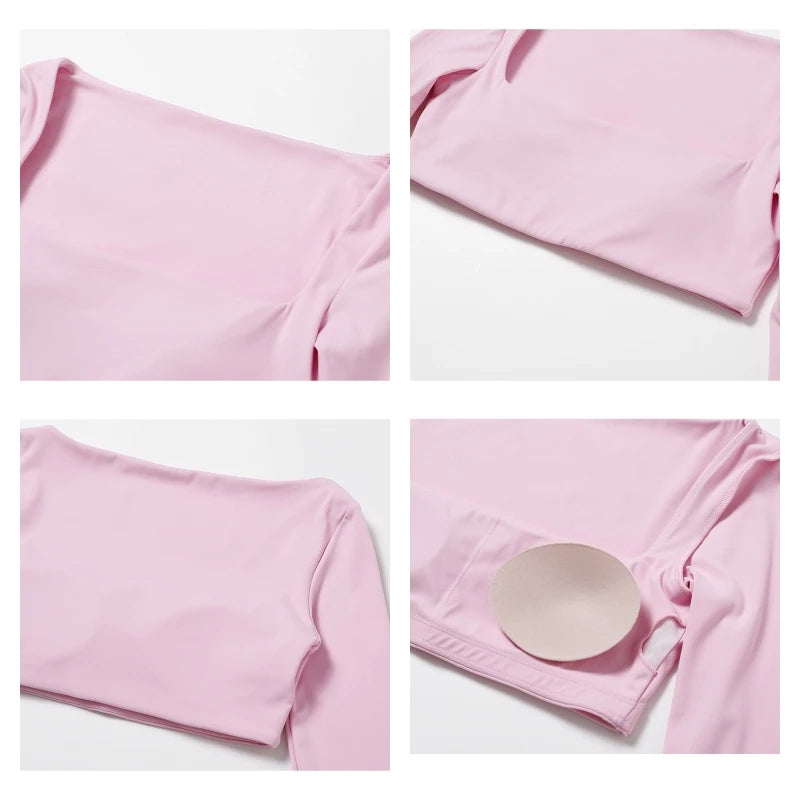 Women's long-sleeved sports shirt